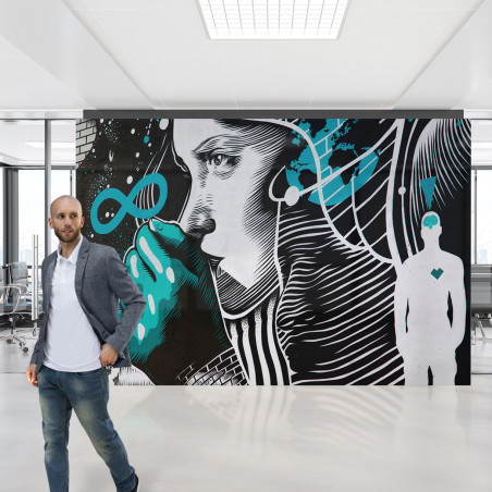 Тапет Cosmic street art от Hohenberger